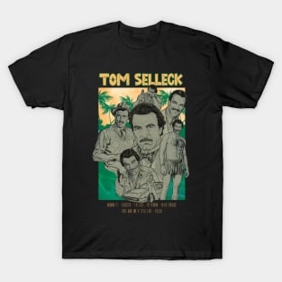 Tom Selleck Aesthetic Tropical T-Shirt